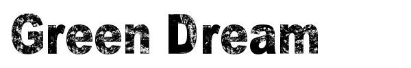 Green Dream font preview